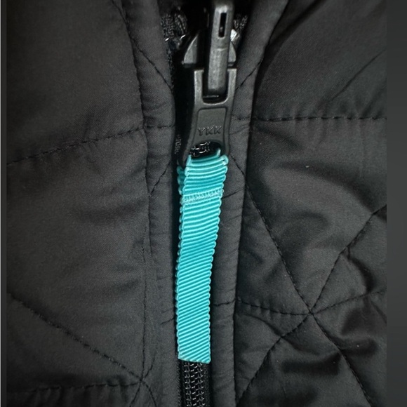 Ivivva by Lululemon girls reversible puffer vest black Sherpa size 10 - Picture 4 of 8